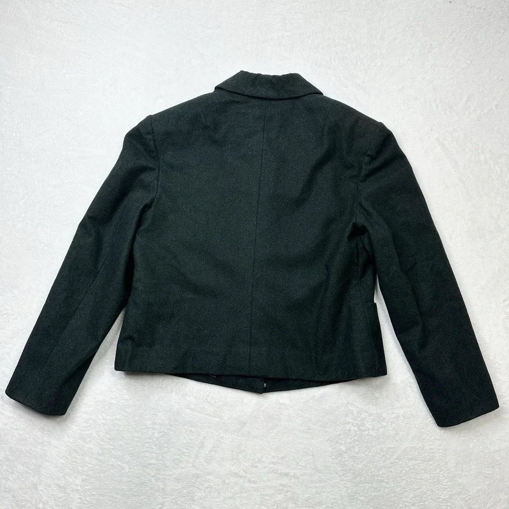 Vintage Wool Jacket Womens Small Hunter‎ Green Handmade Japan 40s 50s Jan Welch